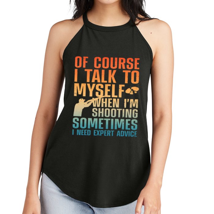Funny Trap Shooting For Clay Skeet Trap Shooting  Women's Perfect Tri Rocker Tank