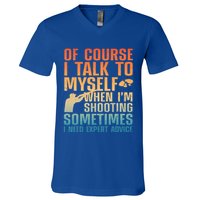 Funny Trap Shooting For Clay Skeet Trap Shooting  V-Neck T-Shirt