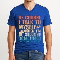 Funny Trap Shooting For Clay Skeet Trap Shooting  V-Neck T-Shirt