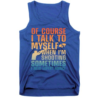 Funny Trap Shooting For Clay Skeet Trap Shooting  Tank Top