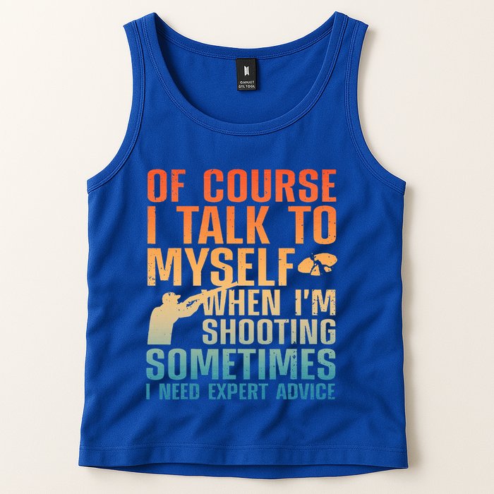 Funny Trap Shooting For Clay Skeet Trap Shooting  Tank Top