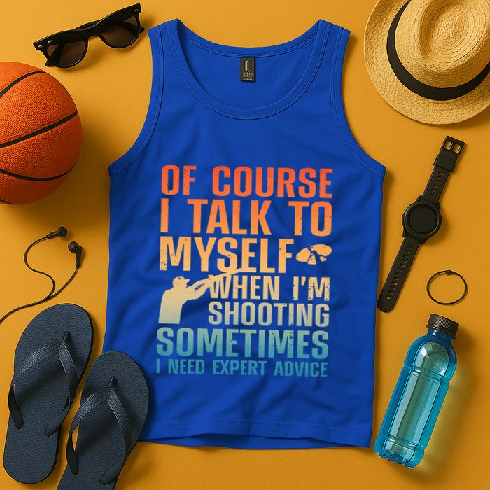 Funny Trap Shooting For Clay Skeet Trap Shooting  Tank Top