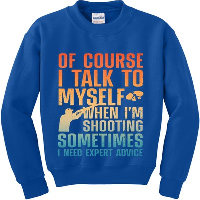 Funny Trap Shooting For Clay Skeet Trap Shooting  Kids Sweatshirt