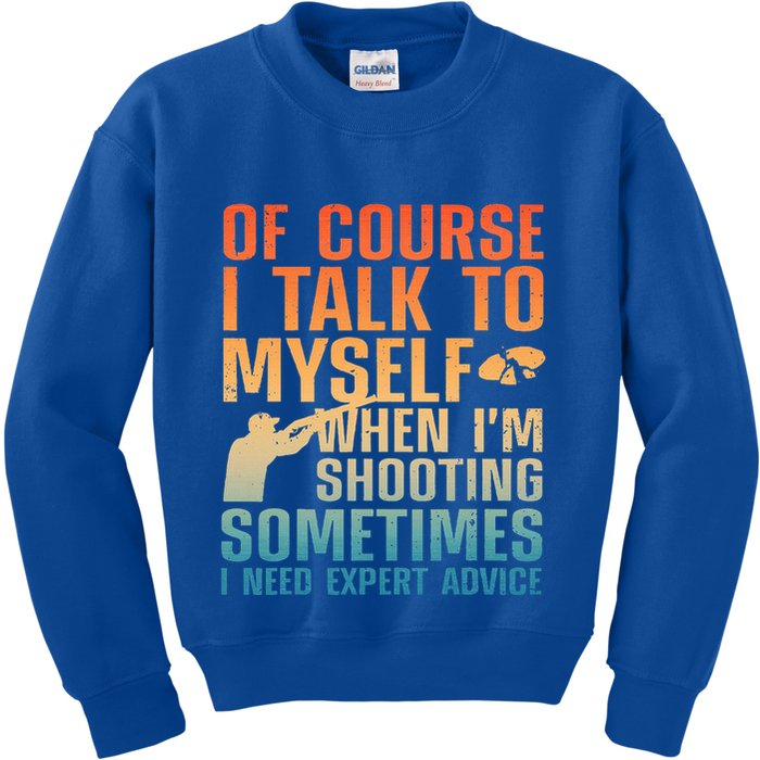 Funny Trap Shooting For Clay Skeet Trap Shooting  Kids Sweatshirt