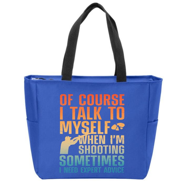 Funny Trap Shooting For Clay Skeet Trap Shooting  Zip Tote Bag