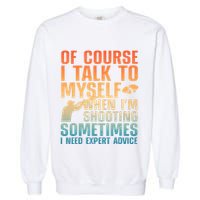 Funny Trap Shooting For Clay Skeet Trap Shooting  Garment-Dyed Sweatshirt