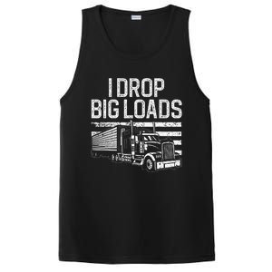 Funny Trucker Semi Truck Driver Lover PosiCharge Competitor Tank