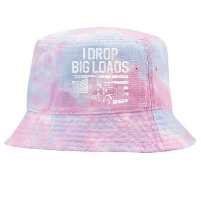 Funny Trucker Semi Truck Driver Lover Tie-Dyed Bucket Hat