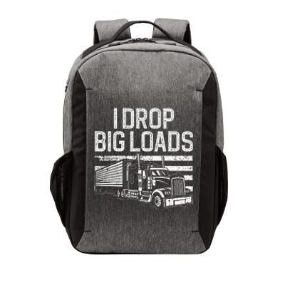 Funny Trucker Semi Truck Driver Lover Vector Backpack