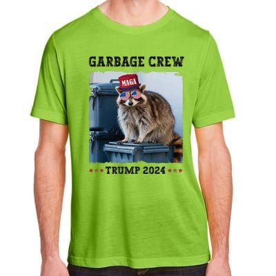 Funny Trump’S Supporters Are Garbage Joe Biden Garbage Crew Adult ChromaSoft Performance T-Shirt