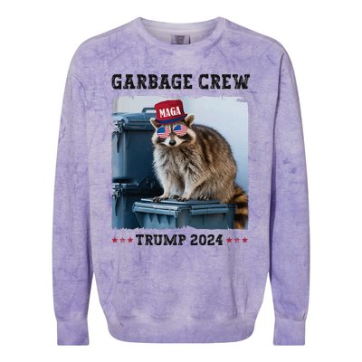 Funny Trump’S Supporters Are Garbage Joe Biden Garbage Crew Colorblast Crewneck Sweatshirt