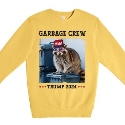 Funny Trump’S Supporters Are Garbage Joe Biden Garbage Crew Premium Crewneck Sweatshirt