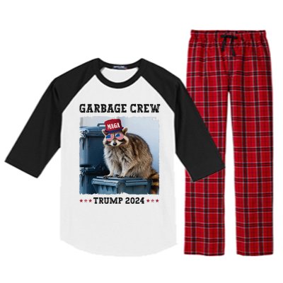 Funny Trump’S Supporters Are Garbage Joe Biden Garbage Crew Raglan Sleeve Pajama Set