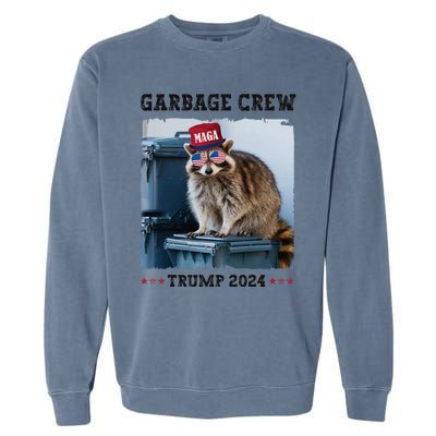 Funny Trump’S Supporters Are Garbage Joe Biden Garbage Crew Garment-Dyed Sweatshirt