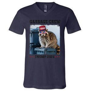 Funny Trump’S Supporters Are Garbage Joe Biden Garbage Crew V-Neck T-Shirt