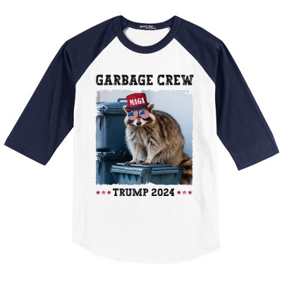 Funny Trump’S Supporters Are Garbage Joe Biden Garbage Crew Baseball Sleeve Shirt