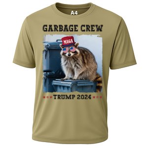 Funny Trump’S Supporters Are Garbage Joe Biden Garbage Crew Cooling Performance Crew T-Shirt