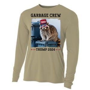 Funny Trump’S Supporters Are Garbage Joe Biden Garbage Crew Cooling Performance Long Sleeve Crew