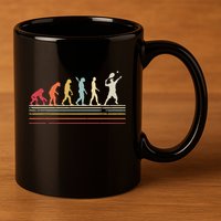 Funny Tennis Shirts Retro Style 11oz C Handle Ceramic Mug