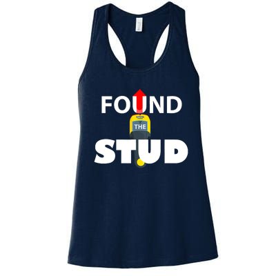 FOUND THE STUD FUNNY Women's Racerback Tank