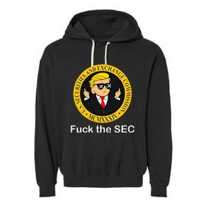 Fuck The Sec Mcmxxxiv Us Securities And Exchange Commission Garment-Dyed Fleece Hoodie