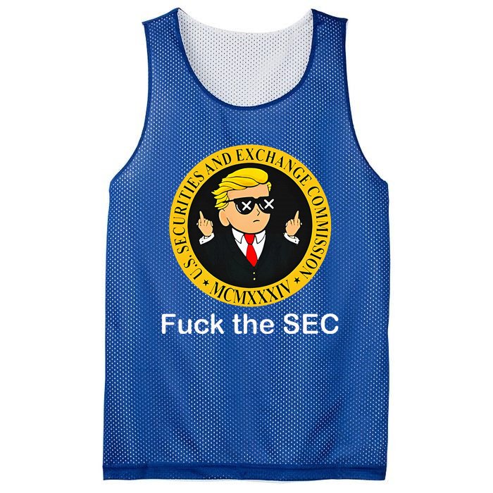 Fuck The Sec Mcmxxxiv Us Securities And Exchange Commission Mesh Reversible Basketball Jersey Tank