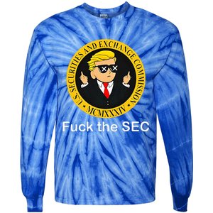 Fuck The Sec Mcmxxxiv Us Securities And Exchange Commission Tie-Dye Long Sleeve Shirt