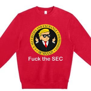 Fuck The Sec Mcmxxxiv Us Securities And Exchange Commission Premium Crewneck Sweatshirt