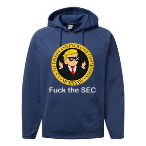 Fuck The Sec Mcmxxxiv Us Securities And Exchange Commission Performance Fleece Hoodie