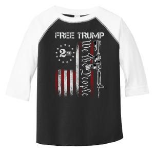 Free Trump Supporter Pro Trump We The People American Flag Toddler Fine Jersey T-Shirt