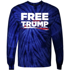 Free Trump Supporters Pro Trump Republican Tie-Dye Long Sleeve Shirt