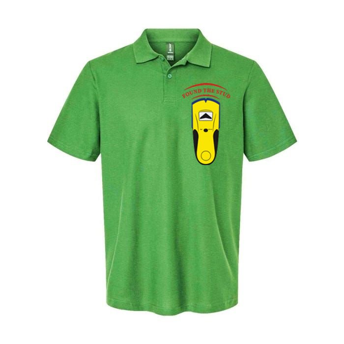 Found The Stud Funny Softstyle Adult Sport Polo