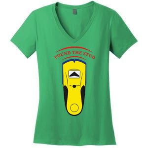 Found The Stud Funny Women's V-Neck T-Shirt