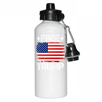 Free Trump Supporters Pro Trump Republican Aluminum Water Bottle 