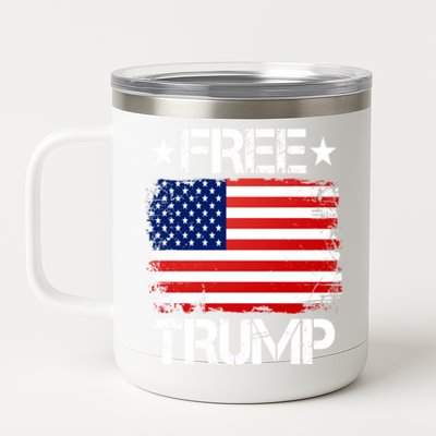 Free Trump Supporters Pro Trump Republican 12 oz Stainless Steel Tumbler Cup