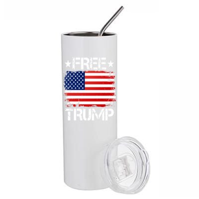 Free Trump Supporters Pro Trump Republican Stainless Steel Tumbler