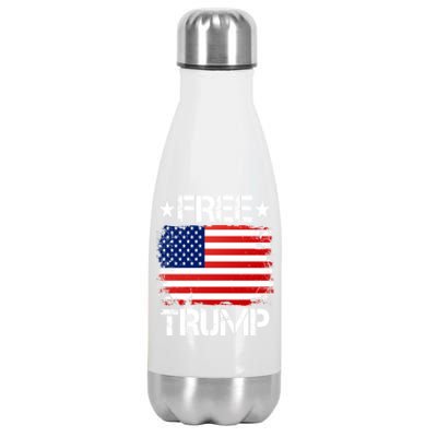 Free Trump Supporters Pro Trump Republican Stainless Steel Insulated Water Bottle