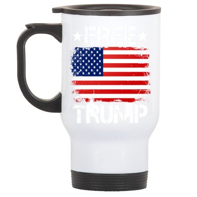 Free Trump Supporters Pro Trump Republican Stainless Steel Travel Mug