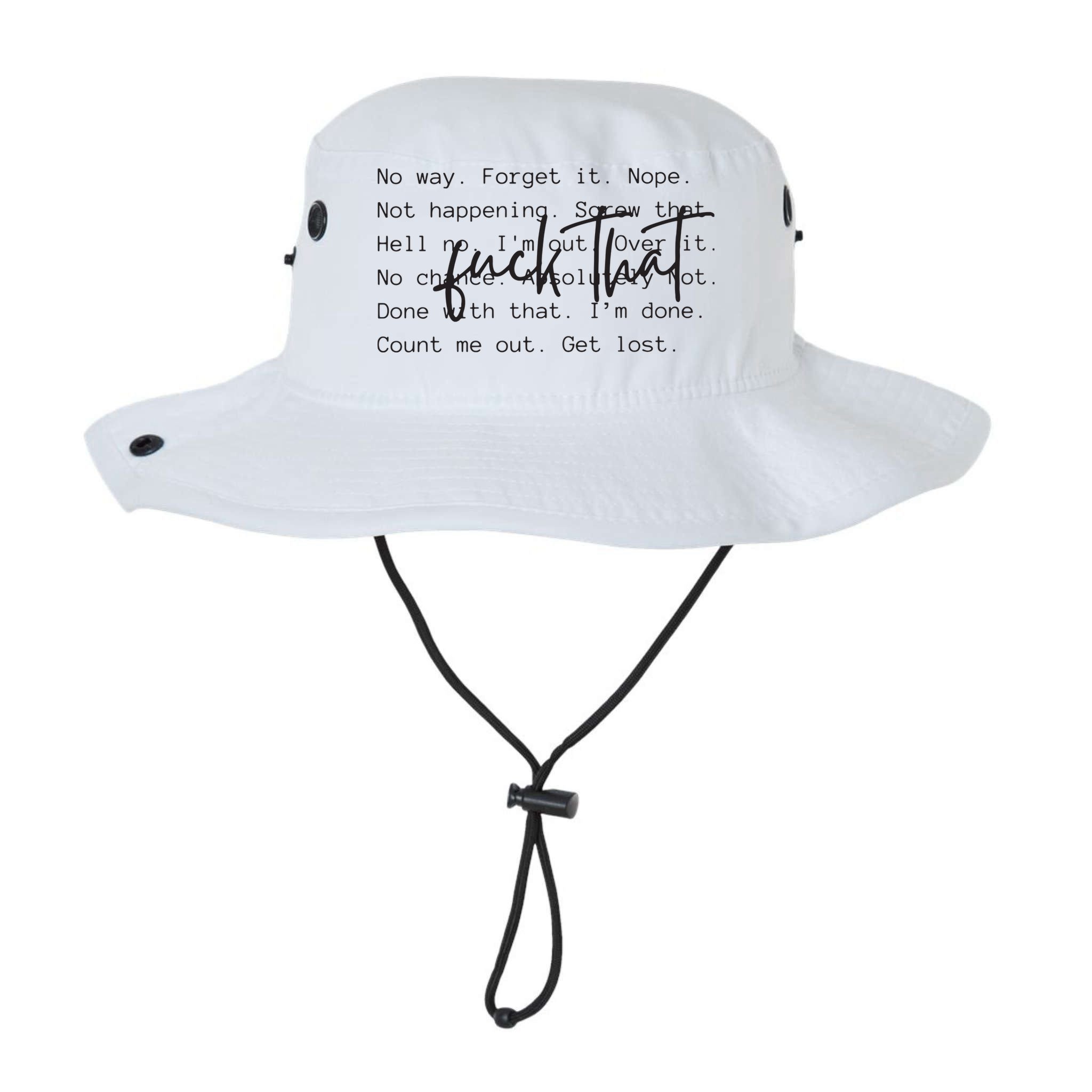 Fuck That Sarcastic Saying Funny Bucket Hat