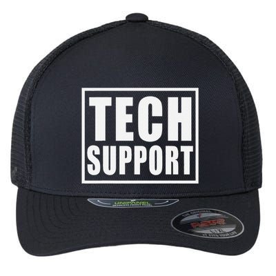 Funny Tech Support .Png Flexfit Unipanel Trucker Cap