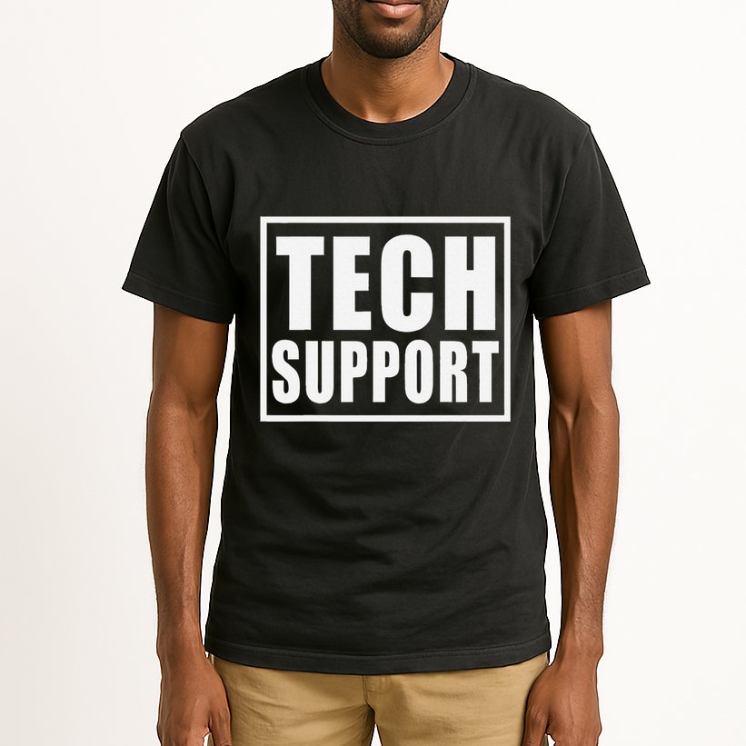 Funny Tech Support .Png Tall T-Shirt