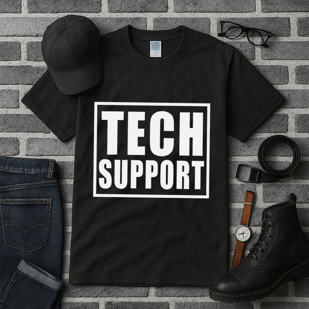 Funny Tech Support .Png Tall T-Shirt