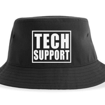 Funny Tech Support .Png Sustainable Bucket Hat