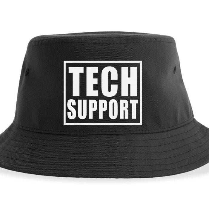 Funny Tech Support .Png Sustainable Bucket Hat