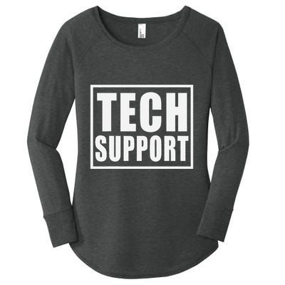Funny Tech Support .Png Women's Perfect Tri Tunic Long Sleeve Shirt