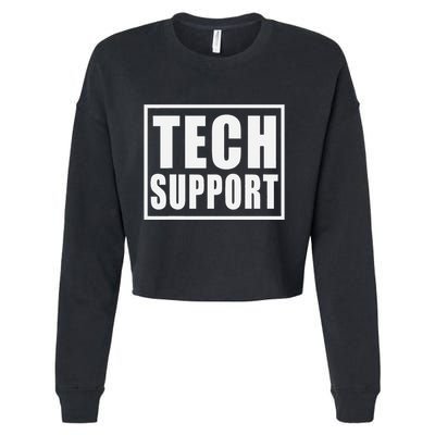 Funny Tech Support .Png Cropped Pullover Crew