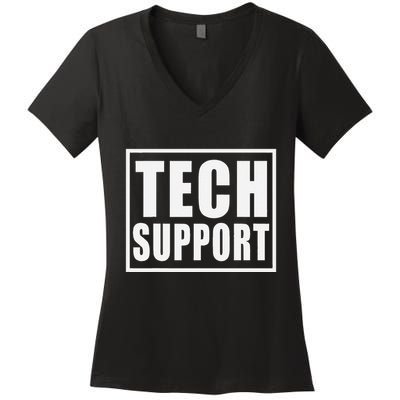 Funny Tech Support .Png Women's V-Neck T-Shirt