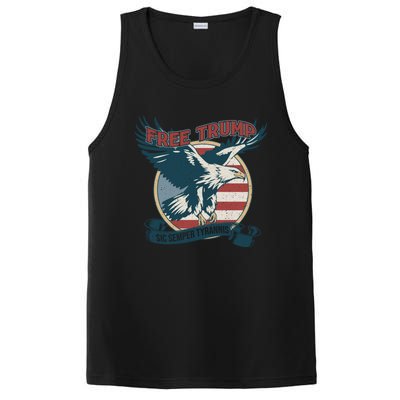 Free Trump Sic Semper Tyrannis Vintage Trump Eagle Gift PosiCharge Competitor Tank