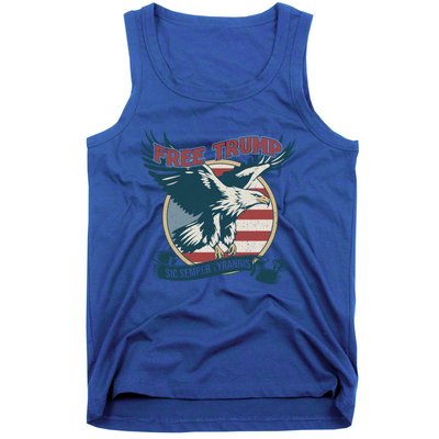 Free Trump Sic Semper Tyrannis Vintage Trump Eagle Gift Tank Top