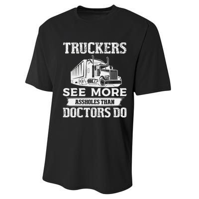 Funny Truckers See More Funny Truck Driver Gifts for Trucking Dads Performance Sprint T-Shirt